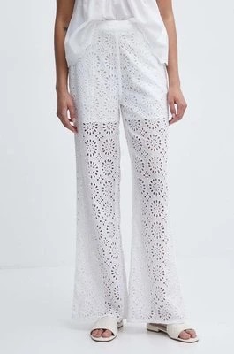 Zdjęcie produktu Pepe Jeans spodnie bawełniane MAGGY kolor biały proste high waist PL211737