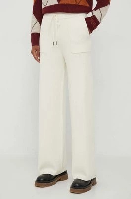 Zdjęcie produktu Pepe Jeans spodnie damskie kolor beżowy szerokie high waist