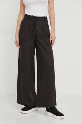 Zdjęcie produktu Pepe Jeans spodnie damskie kolor czarny szerokie high waist