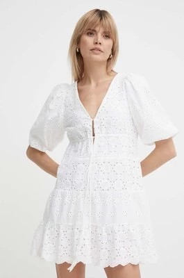 Zdjęcie produktu Pepe Jeans sukienka bawełniana DELIA kolor biały mini rozkloszowana PL953475