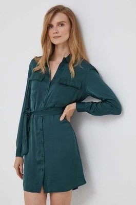 Zdjęcie produktu Pepe Jeans sukienka Itziar kolor zielony mini dopasowana