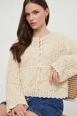 Zdjęcie produktu Pepe Jeans sweter GAELLE damski kolor beżowy lekki