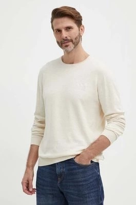 Zdjęcie produktu Pepe Jeans sweter lniany MILLER kolor beżowy lekki PM702422