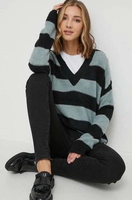 Zdjęcie produktu Pepe Jeans sweter z domieszką wełny damski kolor zielony