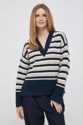 Zdjęcie produktu Pepe Jeans sweter z domieszką wełny Debbie damski kolor beżowy