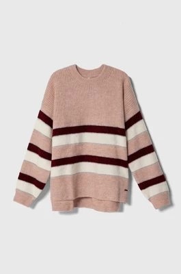 Zdjęcie produktu Pepe Jeans sweter z domieszką wełny kolor bordowy ciepły