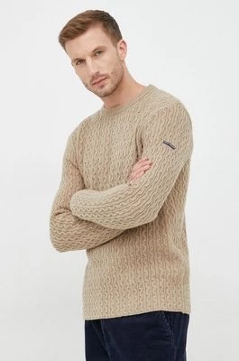 Zdjęcie produktu Pepe Jeans sweter z domieszką wełny męski kolor beżowy