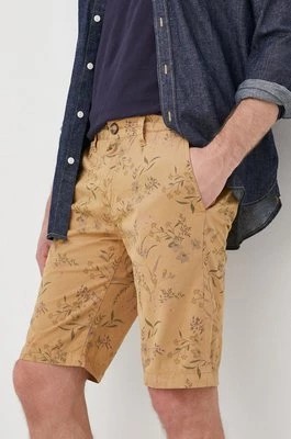 Zdjęcie produktu Pepe Jeans szorty bawełniane MC QUEEN SHORT GARDEN męskie kolor beżowy