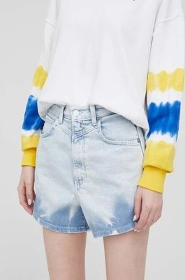 Zdjęcie produktu Pepe Jeans szorty jeansowe RACHEL SHORT TIE DYE damskie wzorzyste high waist