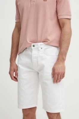 Zdjęcie produktu Pepe Jeans szorty jeansowe RELAXED SHORT męskie kolor biały PM801079TC0