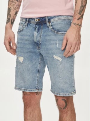 Zdjęcie produktu Pepe Jeans Szorty jeansowe Taper Short PM801084RH2 Niebieski Regular Fit