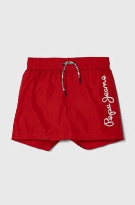 Zdjęcie produktu Pepe Jeans szorty kąpielowe dziecięce LOGO SWIMSHORT kolor czerwony