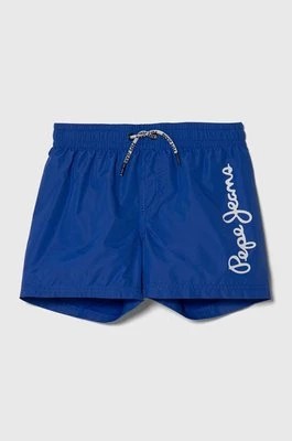 Zdjęcie produktu Pepe Jeans szorty kąpielowe dziecięce LOGO SWIMSHORT kolor niebieski