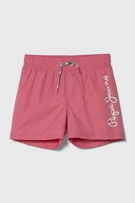 Zdjęcie produktu Pepe Jeans szorty kąpielowe dziecięce LOGO SWIMSHORT kolor różowy