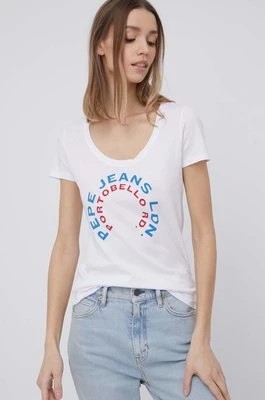 Zdjęcie produktu Pepe Jeans t-shirt bawełniany CAMMIE kolor biały