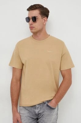 Zdjęcie produktu Pepe Jeans t-shirt bawełniany Connor kolor beżowy