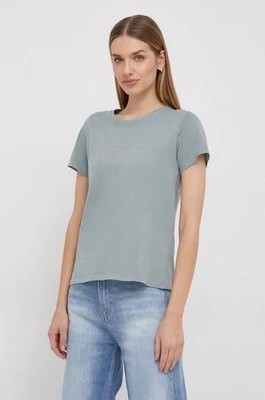 Zdjęcie produktu Pepe Jeans t-shirt bawełniany damski kolor zielony