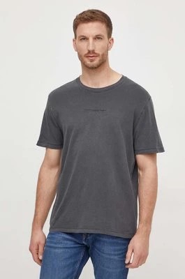 Zdjęcie produktu Pepe Jeans t-shirt bawełniany Dave Tee męski kolor szary z nadrukiem