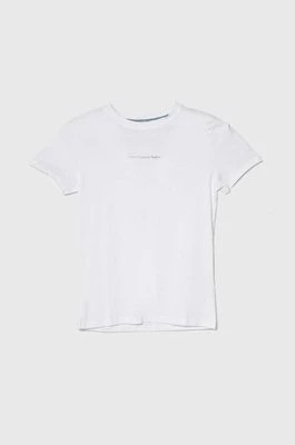 Zdjęcie produktu Pepe Jeans t-shirt bawełniany dziecięcy DAVIDE TEE kolor biały gładki
