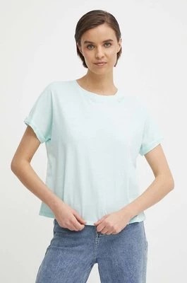Zdjęcie produktu Pepe Jeans t-shirt bawełniany LIU damski kolor turkusowy PL505832