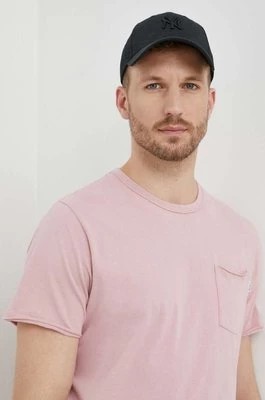 Zdjęcie produktu Pepe Jeans t-shirt bawełniany Single Carrinson męski kolor różowy gładki