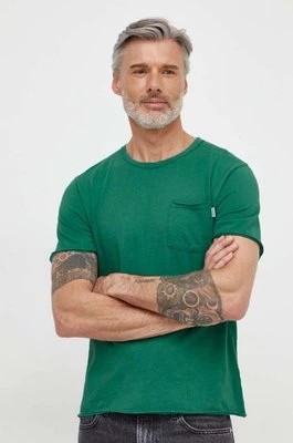 Zdjęcie produktu Pepe Jeans t-shirt bawełniany Single Carrinson męski kolor zielony gładki