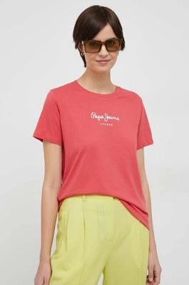 Zdjęcie produktu Pepe Jeans t-shirt bawełniany Wendy kolor czerwony