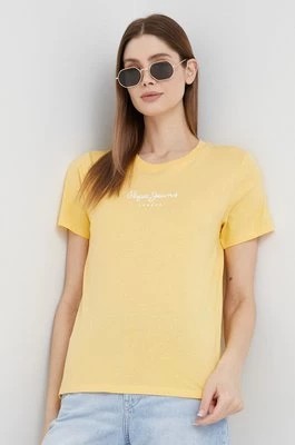 Zdjęcie produktu Pepe Jeans t-shirt bawełniany Wendy kolor żółty