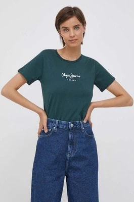Zdjęcie produktu Pepe Jeans t-shirt bawełniany Wendys kolor zielony