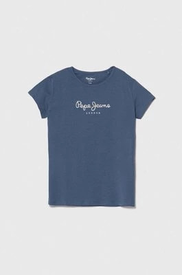 Zdjęcie produktu Pepe Jeans t-shirt dziecięcy HANA GLITTER kolor niebieski