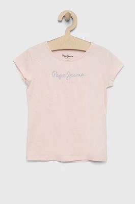 Zdjęcie produktu Pepe Jeans t-shirt dziecięcy kolor różowy
