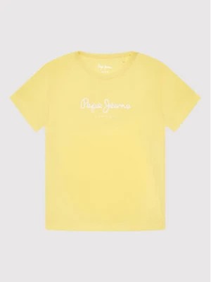 Zdjęcie produktu Pepe Jeans T-Shirt Hana Glitter PG501567 Żółty Regular Fit