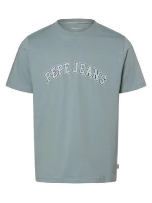 Zdjęcie produktu Pepe Jeans T-shirt męski Mężczyźni Bawełna niebieski nadruk,
