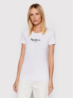Zdjęcie produktu Pepe Jeans T-Shirt New Virgina PL505202 Biały Slim Fit