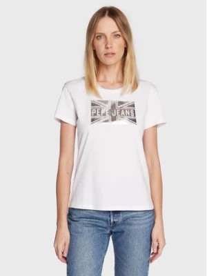 Zdjęcie produktu Pepe Jeans T-Shirt Pearl PL505222 Biały Regular Fit