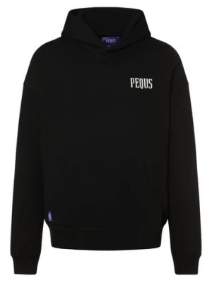 Zdjęcie produktu PEQUS Męska bluza z kapturem Mężczyźni Bawełna czarny nadruk,