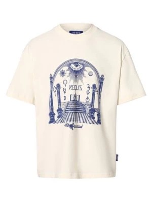 Zdjęcie produktu PEQUS T-shirt męski Mężczyźni Bawełna beżowy nadruk,