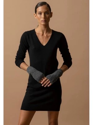 Zdjęcie produktu Perfect Cashmere Kaszmirowa sukienka "Joy" w kolorze czarnym rozmiar: XL