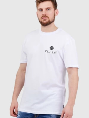 Zdjęcie produktu PHILIPP PLEIN Biały t-shirt męski Round neck ss iconic plein