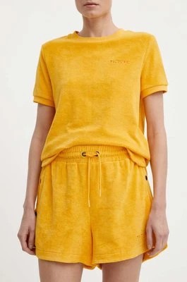 Zdjęcie produktu Picture szorty Carel damskie kolor żółty gładkie high waist WSH057