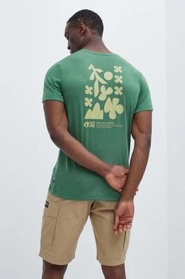 Zdjęcie produktu Picture t-shirt sportowy Timont Urban kolor zielony z nadrukiem MTS898