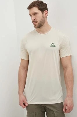 Zdjęcie produktu Picture t-shirt sportowy Travis kolor beżowy z nadrukiem MTS785