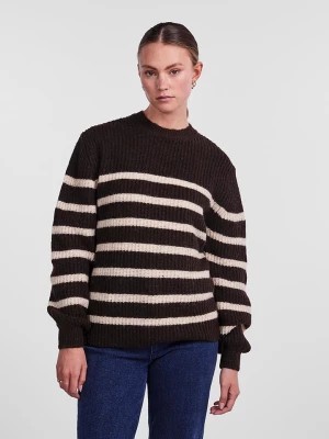 Zdjęcie produktu Pieces Sweter w kolorze czarno-beżowym rozmiar: XS
