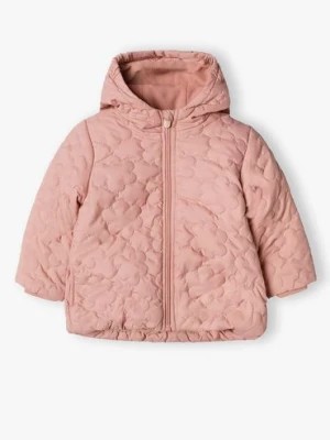 Zdjęcie produktu Pikowana kurtka przejściowa dla niemowlaka - różowa w kwiatki 5.10.15.