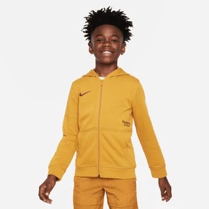 Zdjęcie produktu Piłkarska bluza z kapturem z dzianiny dresowej i zamkiem na całej długości dla dużych dzieci (chłopców) Nike Paris Saint-Germain Club - Brązowy