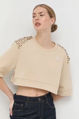 Zdjęcie produktu Pinko bluza bawełniana damska kolor beżowy z aplikacją