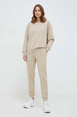 Zdjęcie produktu Pinko bluza bawełniana damska kolor beżowy z aplikacją 101831.A1N7