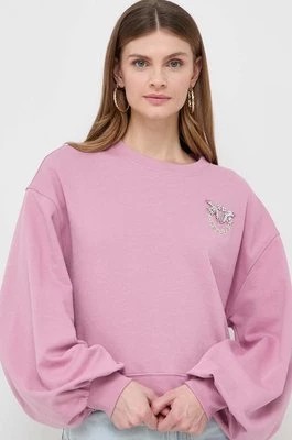 Zdjęcie produktu Pinko bluza bawełniana damska kolor różowy z aplikacją 102827.A1R8