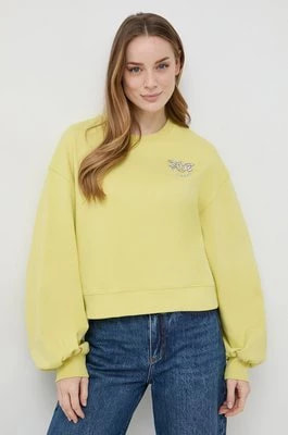 Zdjęcie produktu Pinko bluza bawełniana damska kolor żółty z aplikacją 102827.A1R8