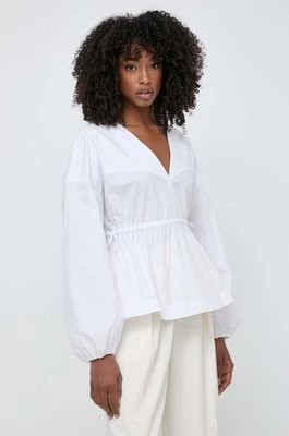 Zdjęcie produktu Pinko bluzka bawełniana damska kolor biały gładka 103733 A1XQ